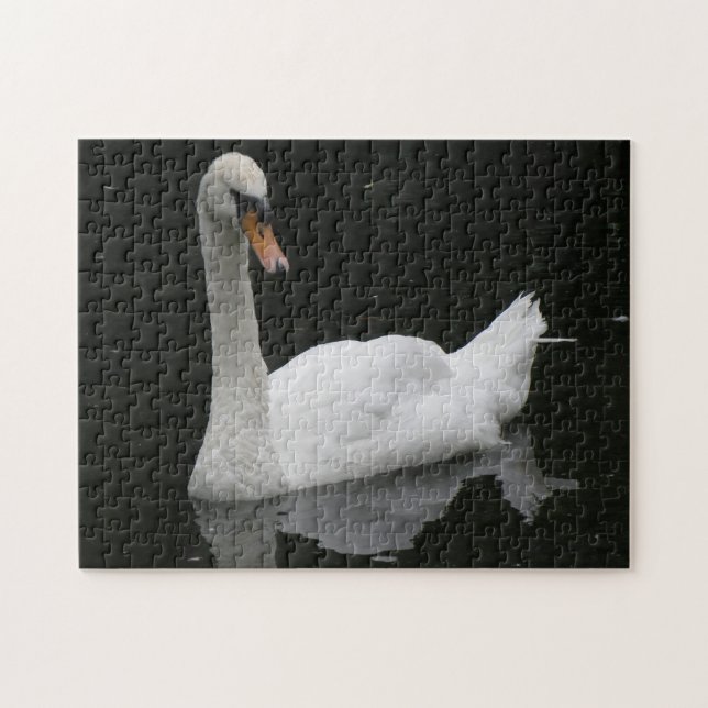 Beau Puzzle de cygne blanc (Horizontal)