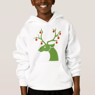 Beau renne de Noël vert