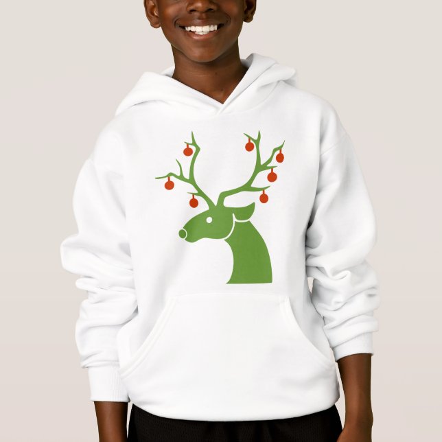 Beau renne de Noël vert (Devant)