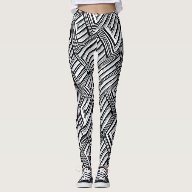 Beau Résumé Design Leggings (Devant)