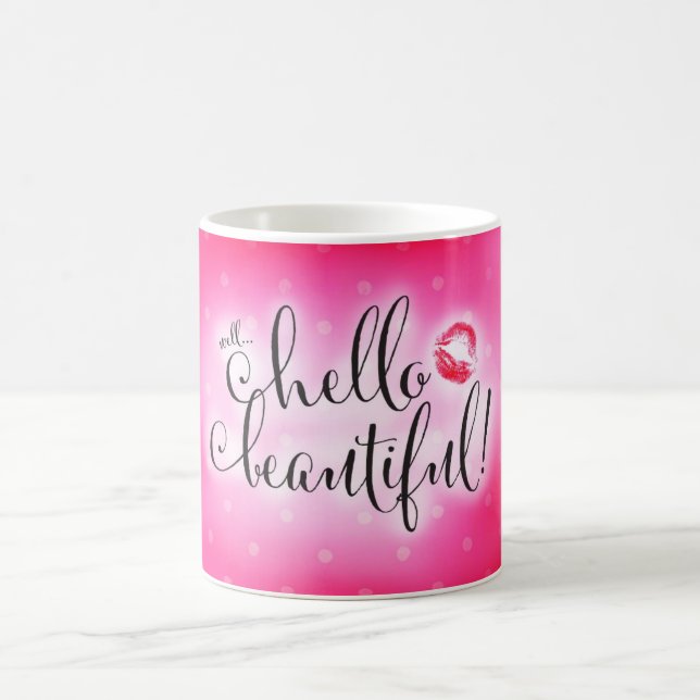 Beau rose de 311 puits bonjour avec la tasse de (Centre)