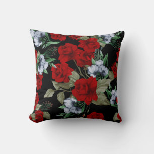 Beau Rose Floral Coussin décoratif
