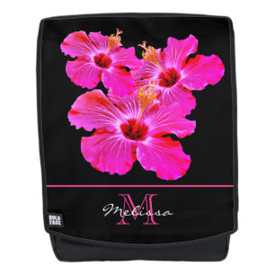 Beau sac à dos de ketmie de roses indien