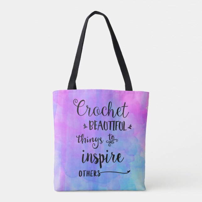 Beau sac de choses de crochet (Dos)