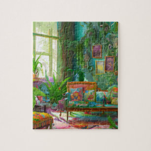 beau salon bohème Puzzle