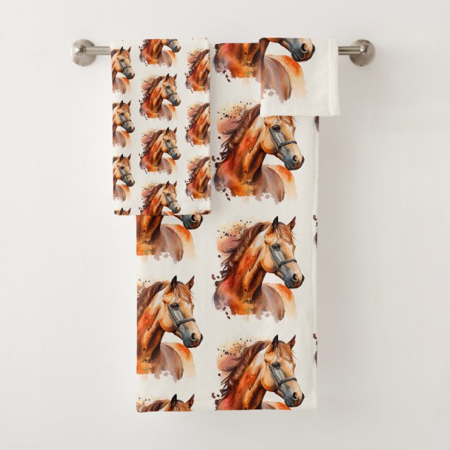 Beau Sorrel Horse Portrait Motif (En situation)