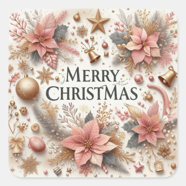 Beau Sticker Joyeux Noël (Devant)