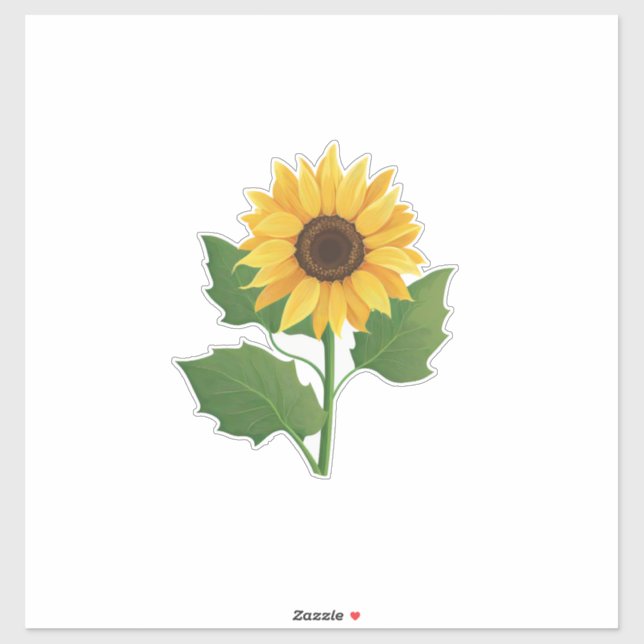 Beau Sticker Tournesol (Feuille)