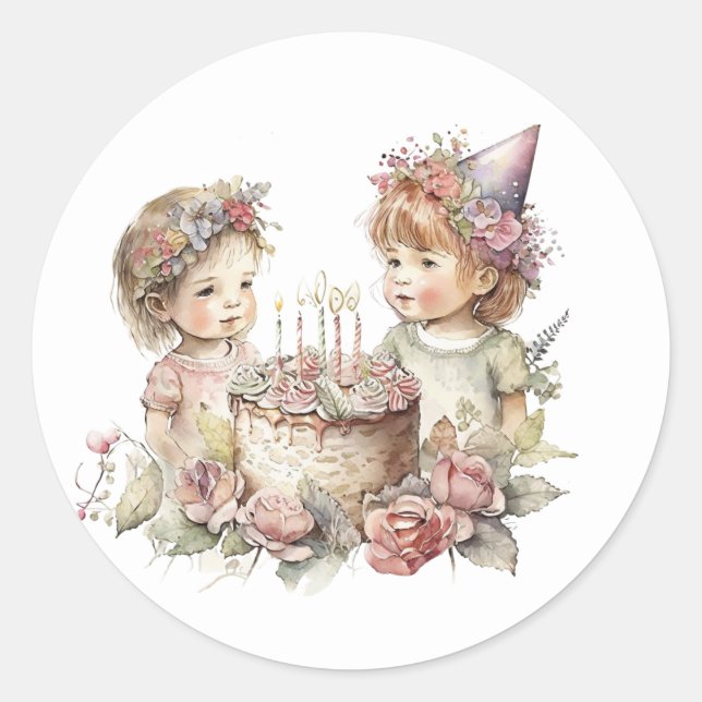 Beau Stickers Anniversaire (Devant)