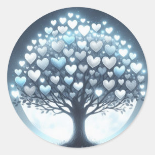Beau Stickers Arbre En Forme De Coeur