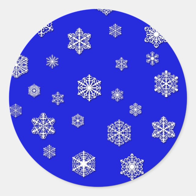 Beau Stickers Stickers Snowflakes blancs (Devant)