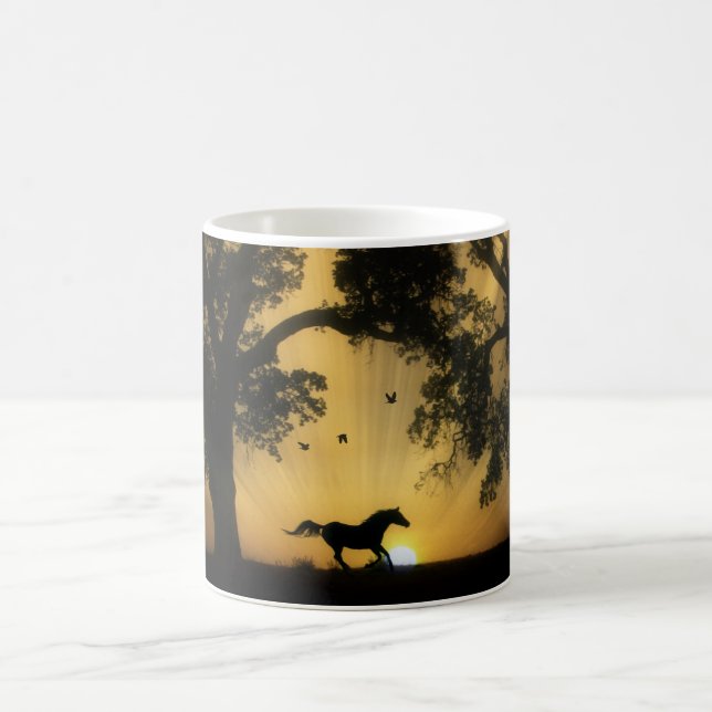 Beau Surreal Runse Horse Coffee Mug (Centre)