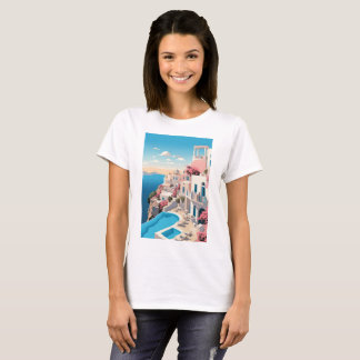 beau t-shirt de peinture marocaine