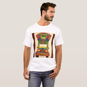 Beau T-shirt pakistanais d'art de camion