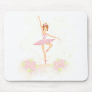 Beau tapis de souris de ballerine