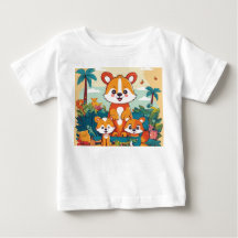 Beau Teddy imprimé Tshirt
