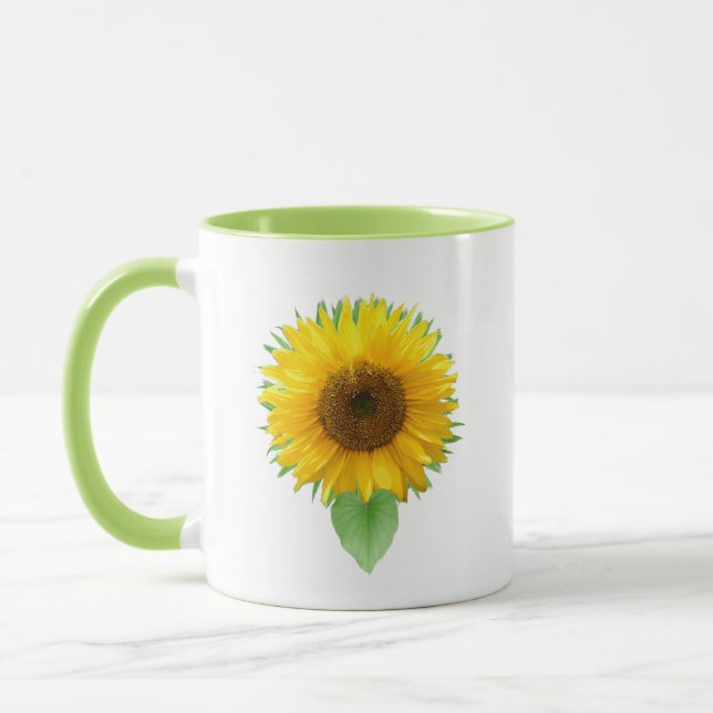 Beau texte de tournesol & joie Mug (Gauche)