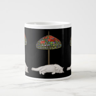 Beau the Angora Cat Suntanning Large Coffee Mug