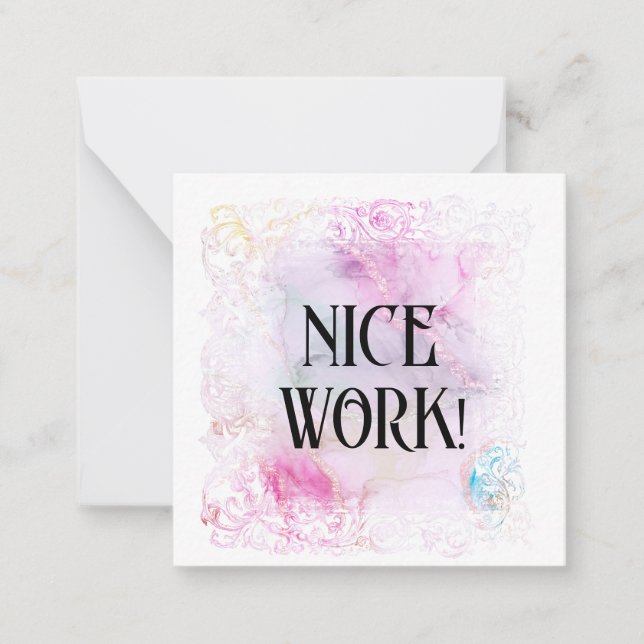 *~* BEAU TRAVAIL ! Carte de note plat AP62 Relatio (Devant)