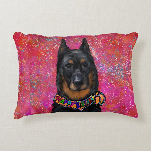 Beauceron                       accent pillow (Front)