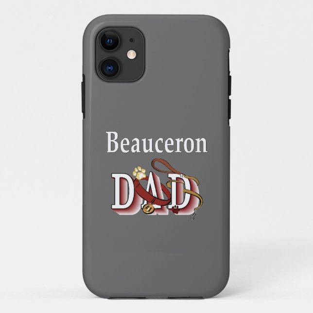 Beauceron Dad Case-Mate iPhone Case (Back)