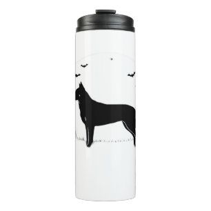 Beauceron Dog � Halloween Moon Silhouette Classic  Thermal Tumbler