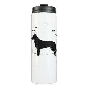 Beauceron Dog – Halloween Moon Silhouette Classic  Thermal Tumbler