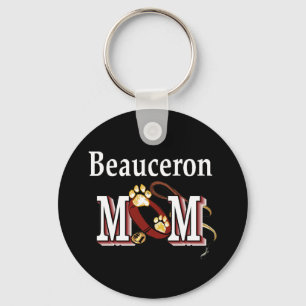 Beauceron Dog MOM Keychain