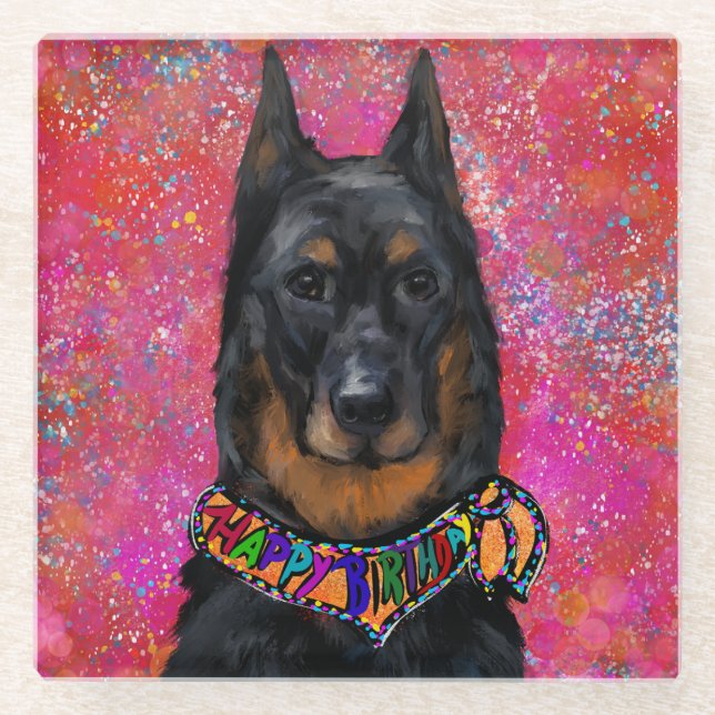Beauceron                       glass coaster (Front)