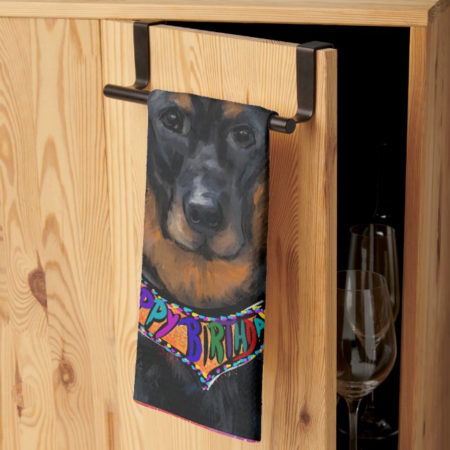 Beauceron                       kitchen towel (Thirds Fold)