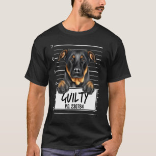 Beauceron Mugshot Guilty Dog T-Shirt