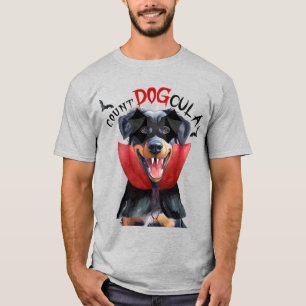 Beauceron Vampire Dog Funny Halloween T-Shirt