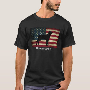 Beauceron with American Flag T-Shirt