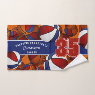 Beaucoup d'athlètes de l'équipe de basket-ball nom