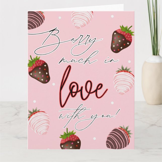Beaucoup de baies en amour, carte de voeux de la S (Devant)