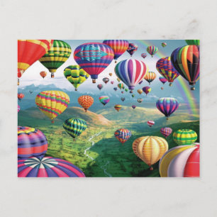 Beaucoup De Ballons À Air Chaud Carte Postale
