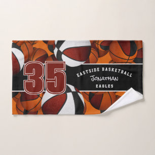 Beaucoup de boules de basket couleurs d'équipe mar