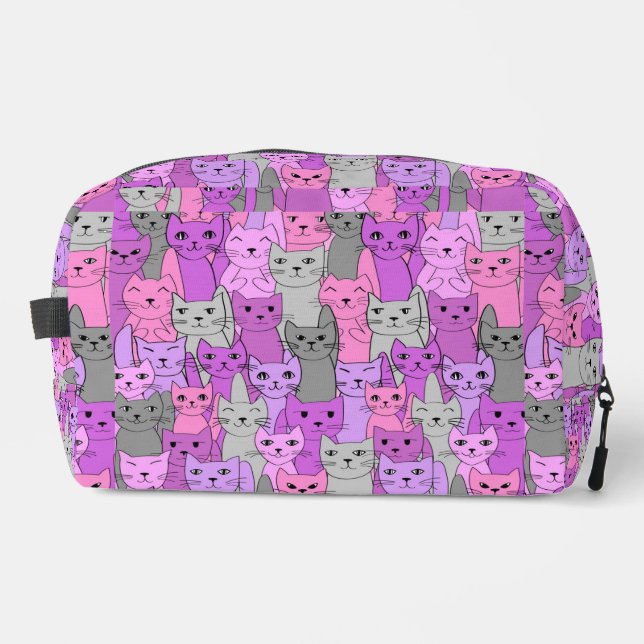 Beaucoup de chats roses Design Kit Dopp Sac (Recto)