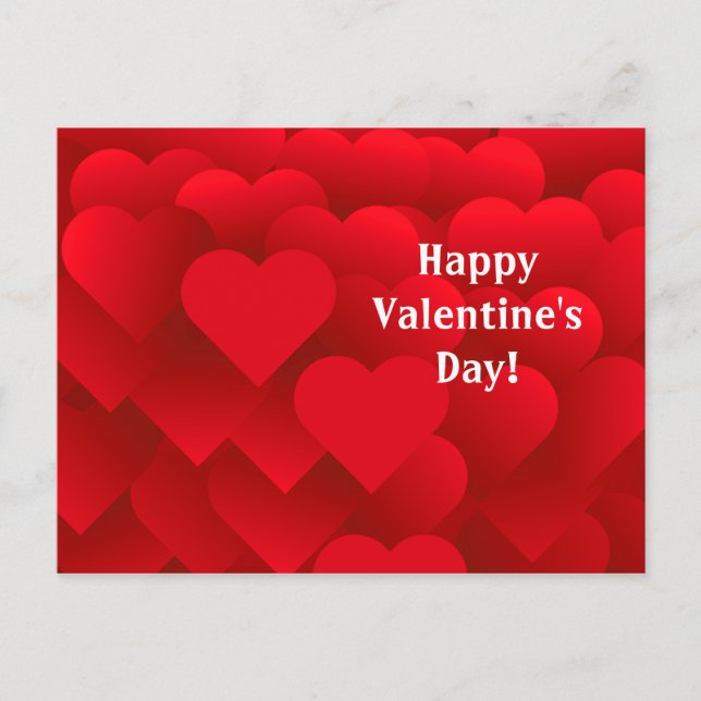 Beaucoup de Coeurs Carte postale Saint-Valentin (Devant)