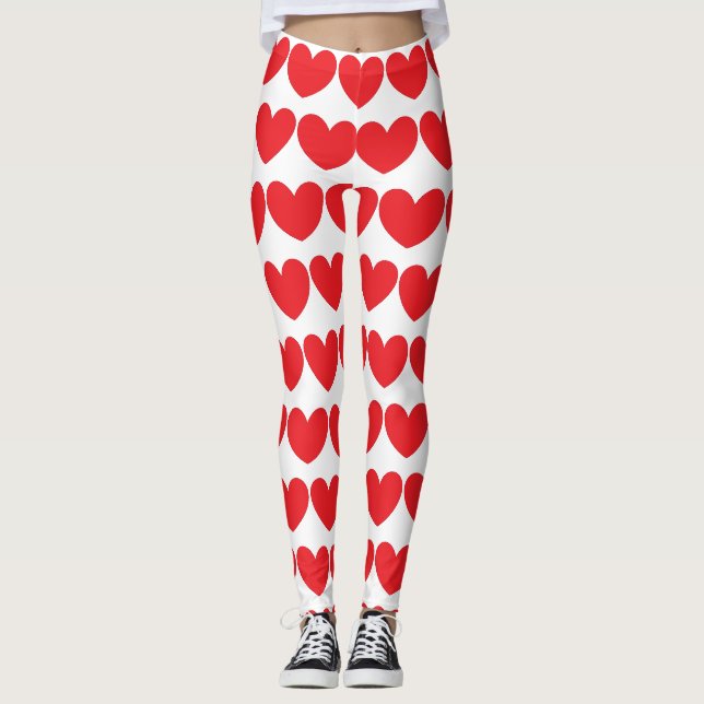 Beaucoup de coeurs Leggings de la Saint-Valentin (Devant)