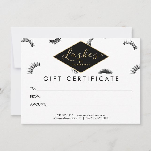 Beaucoup de Lashes Lash Salon Carte cadeau blanc/n (Devant)