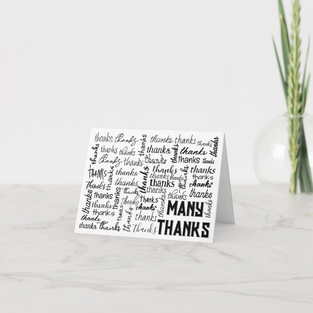 Beaucoup de MERCI Word Cloud (Devant)