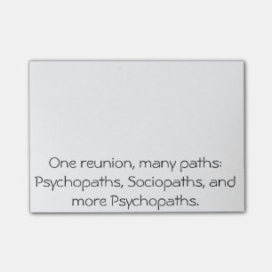 Beaucoup de notes de post-it drôles de la Réunio