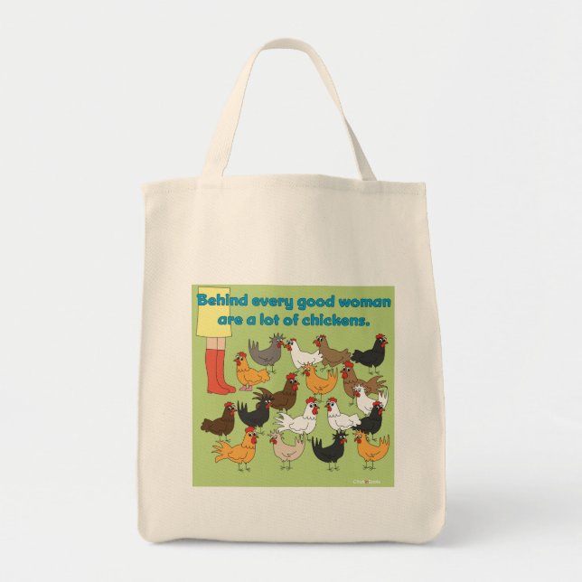 Beaucoup de sac d'épicerie de poulet (Devant)