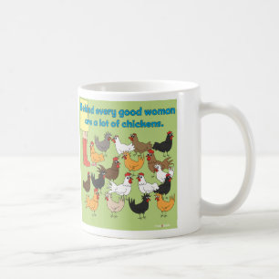 Beaucoup de tasse de poulets