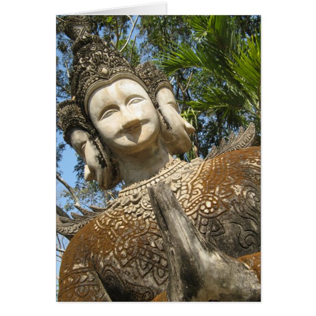 Beaucoup Face Wai ... Carte Nong Khai, Isaan, Thaï (Devant)