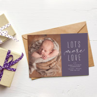 Beaucoup plus d'amour faire-part de naissance phot