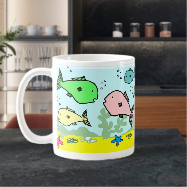 Beaucoup Plus De Poissons Dans La Mug De Mer (Créateur téléchargé)