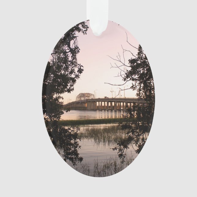 Beaufort Bridge Woods Memorial Oval Ornament (Front)