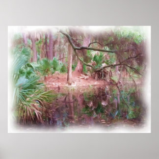 Beaufort By the Beach oil Painting Digital Art Poster